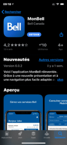 Mon Bell mobile